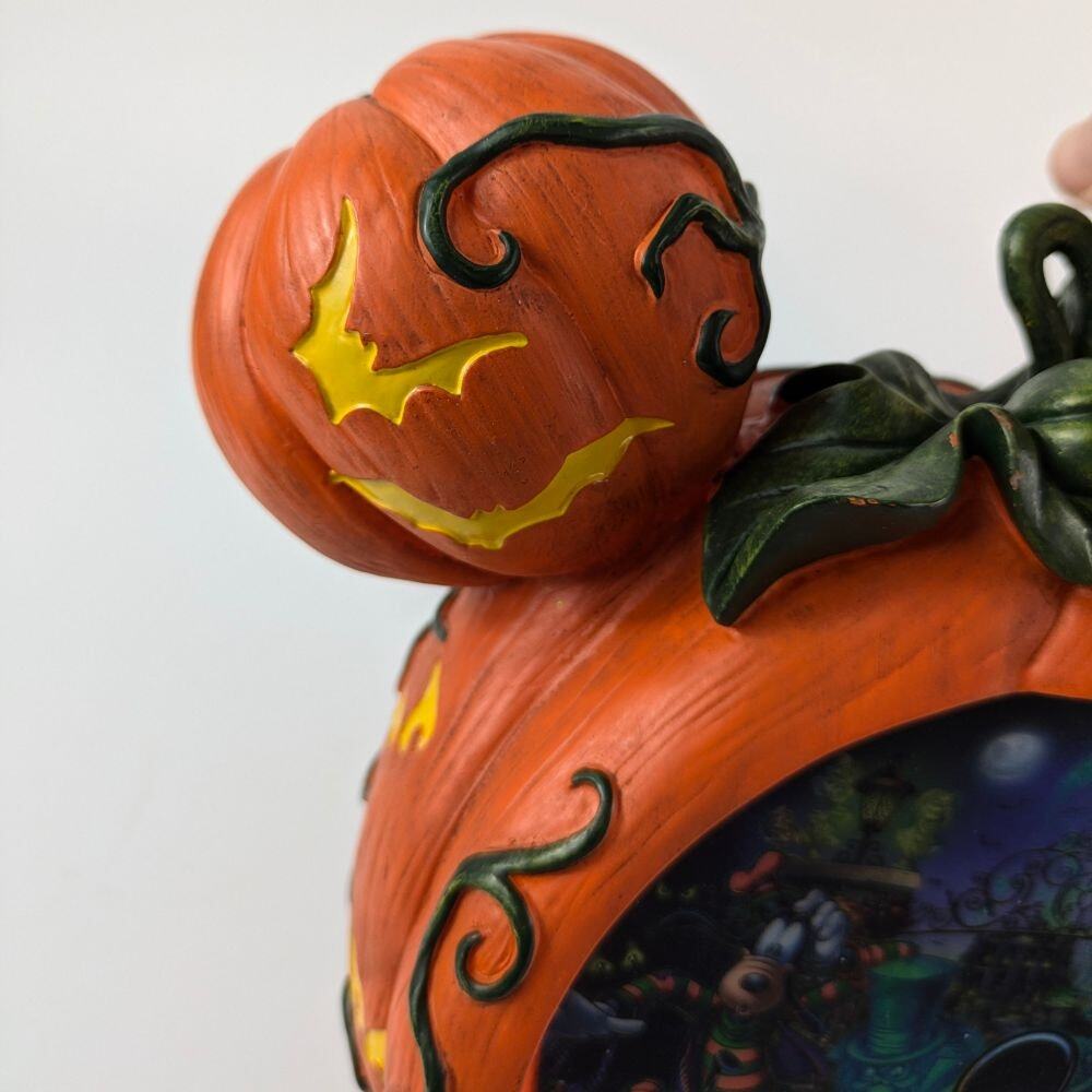 Mickey Mouse Halloween Pumpkin Lighted 2014 Disney Parks Excl Haunted Mansion - Picture 8 of 16